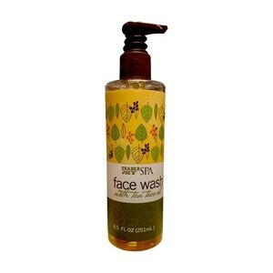 Brand: Trader Joe's SPA Face Wash with Tea Tree Oil